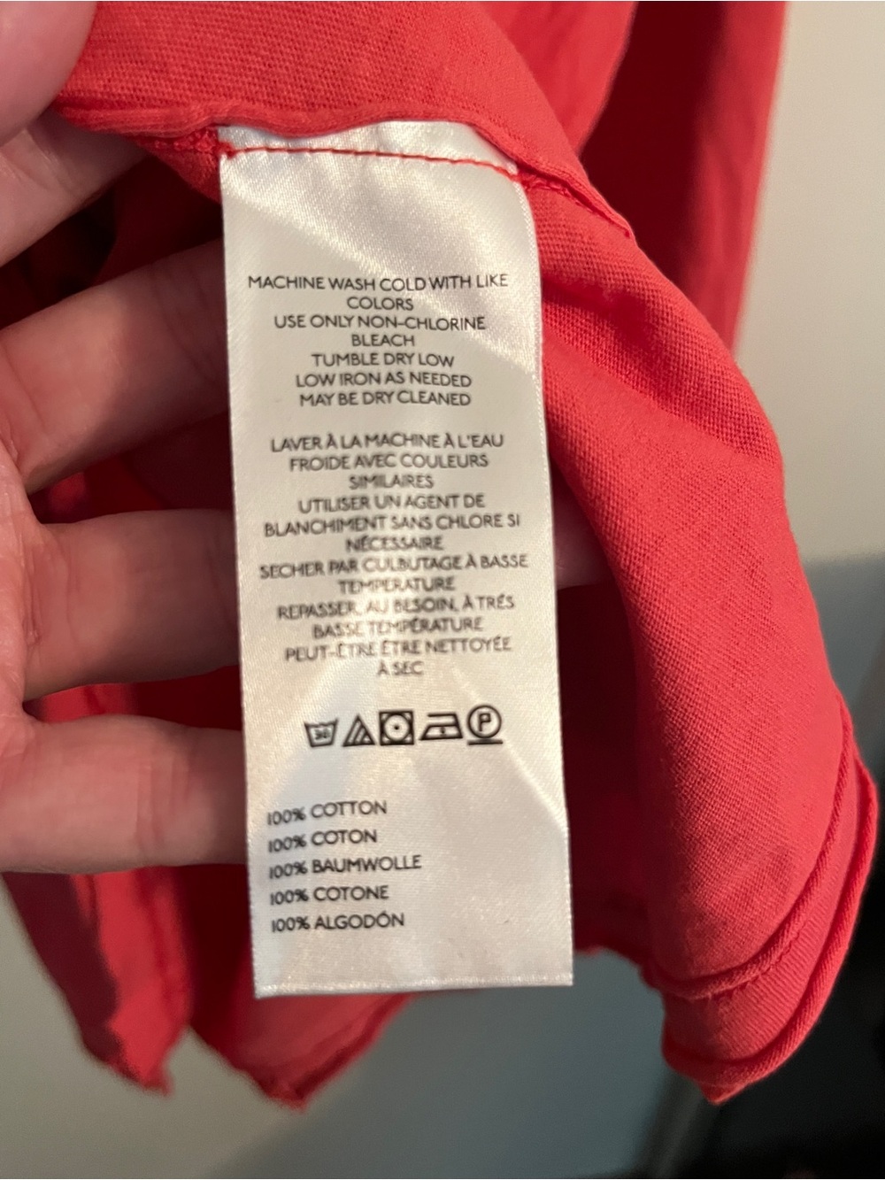 We The Free Red Long Sleeve Oversized T-Shirt XL Raw Seams - Picture 6 of 10